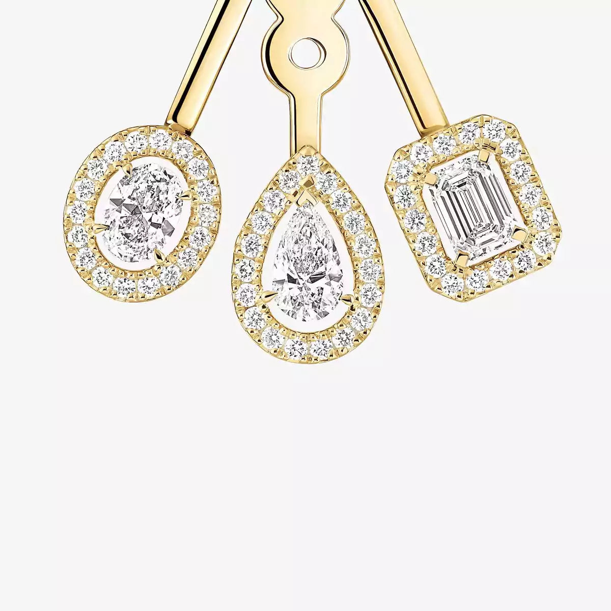 ツイントリオダイヤモンドピアス