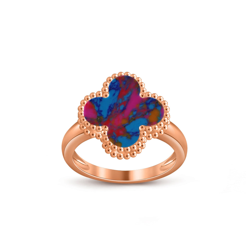 Lucky Clover Vintage Roségoldring-Kollektion