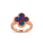 Lucky Clover Vintage Roségoldring-Kollektion