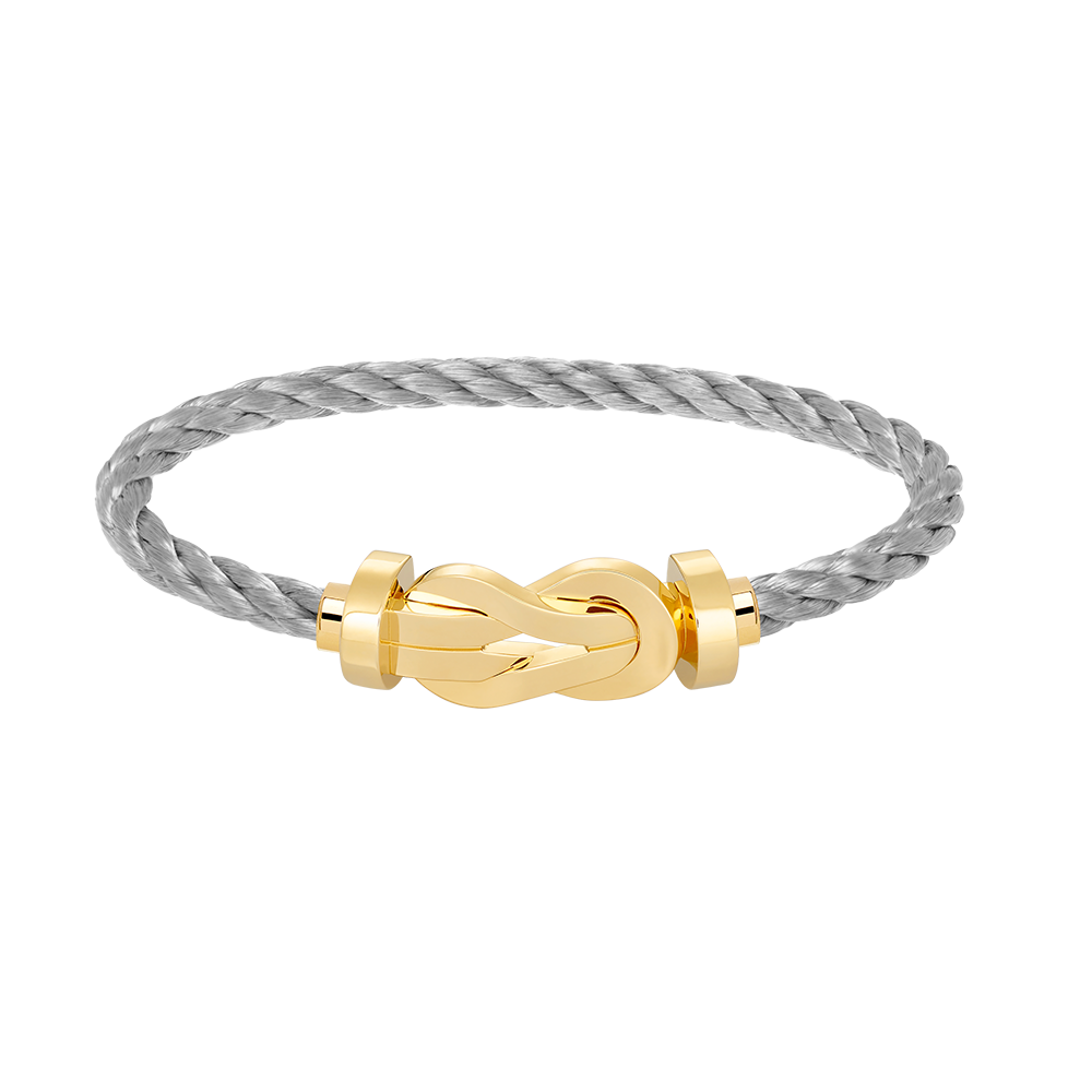 Large 8-Figure Buckle Bracelet - Gold