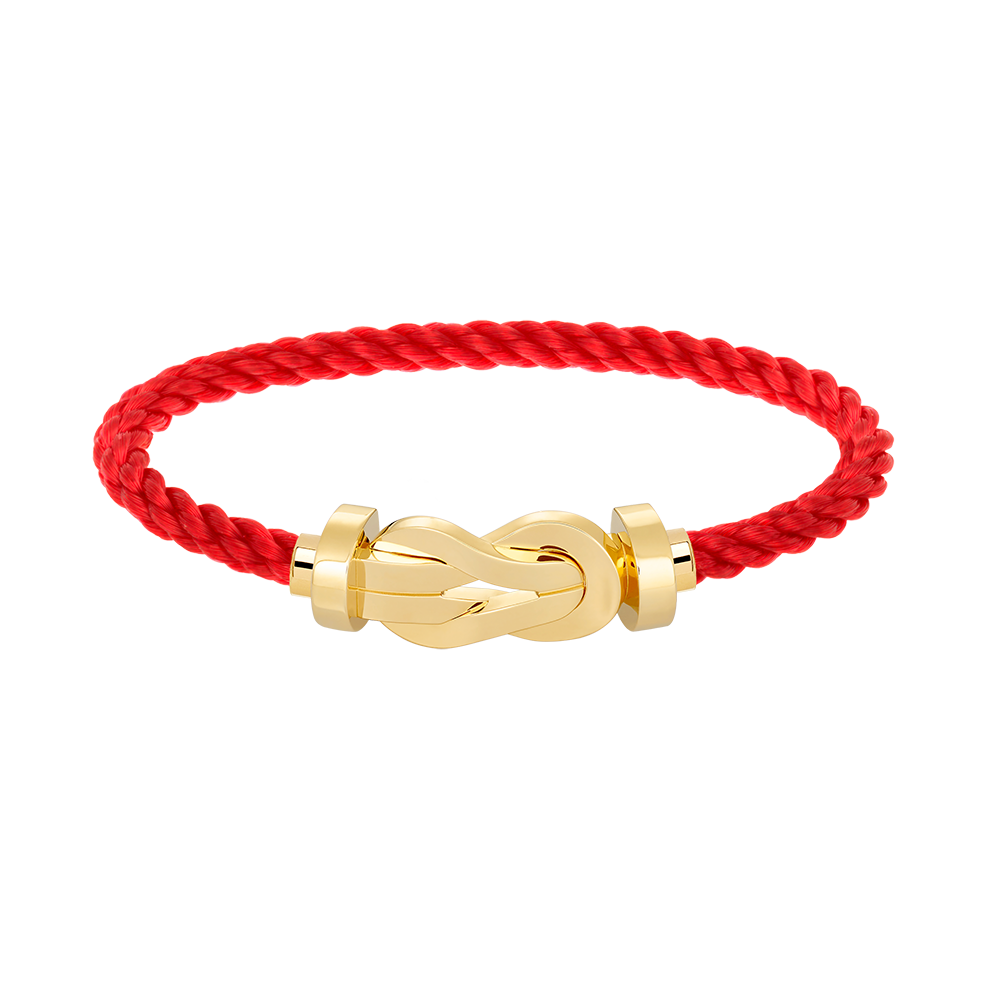 Large 8-Figure Buckle Bracelet - Gold