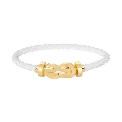 Large 8-Figure Buckle Bracelet - Gold