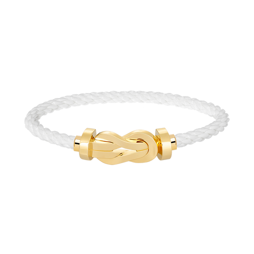Large 8-Figure Buckle Bracelet - Gold