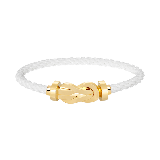 Large 8-Figure Buckle Bracelet - Gold