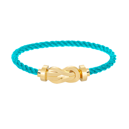Large 8-Figure Buckle Bracelet - Gold
