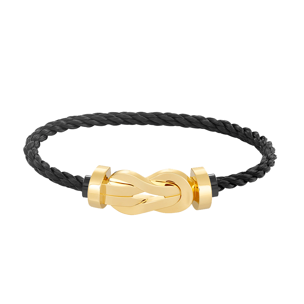 Large 8-Figure Buckle Bracelet - Gold