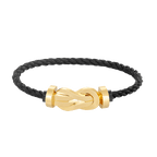 Large 8-Figure Buckle Bracelet - Gold