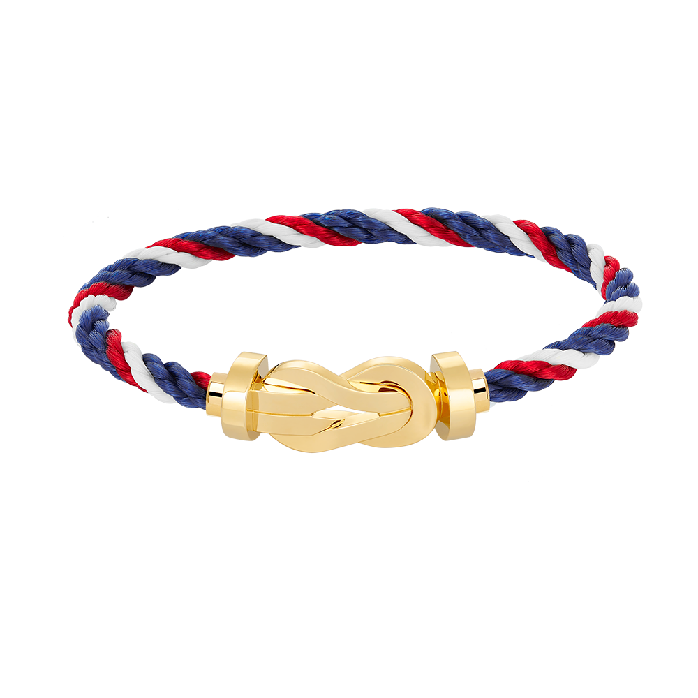Large 8-Figure Buckle Bracelet - Gold