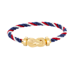 Large 8-Figure Buckle Bracelet - Gold