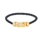 Large 8-Figure Buckle Bracelet - Gold