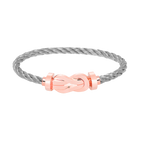 Large 8-Figure Buckle Bracelet - Rose Gold