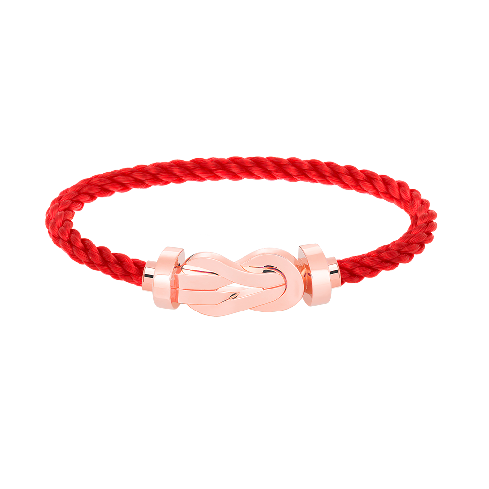Large 8-Figure Buckle Bracelet - Rose Gold