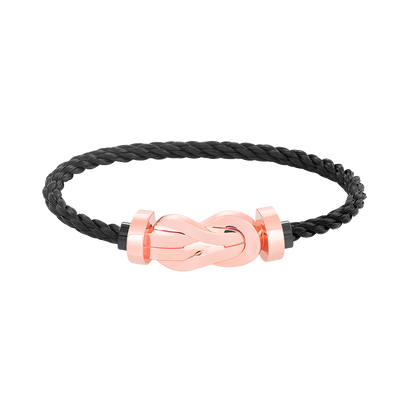 Large 8-Figure Buckle Bracelet - Rose Gold