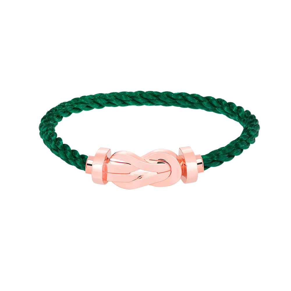 Großes Acht-Figuren-Armband mit Schnalle – Roségold