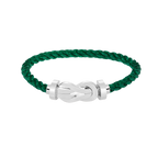 Großes 8-Figuren-Armband mit Schnalle - Weißgold