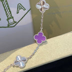Lucky Clover 5-Motif Bracelet - Violet Collection
