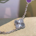 Lucky Clover 5-Motif Bracelet - Violet Collection