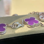 Lucky Clover 5-Motif Bracelet - Violet Collection