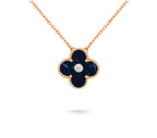 15mm Clover Flower Diamond Pendant Necklace Collection