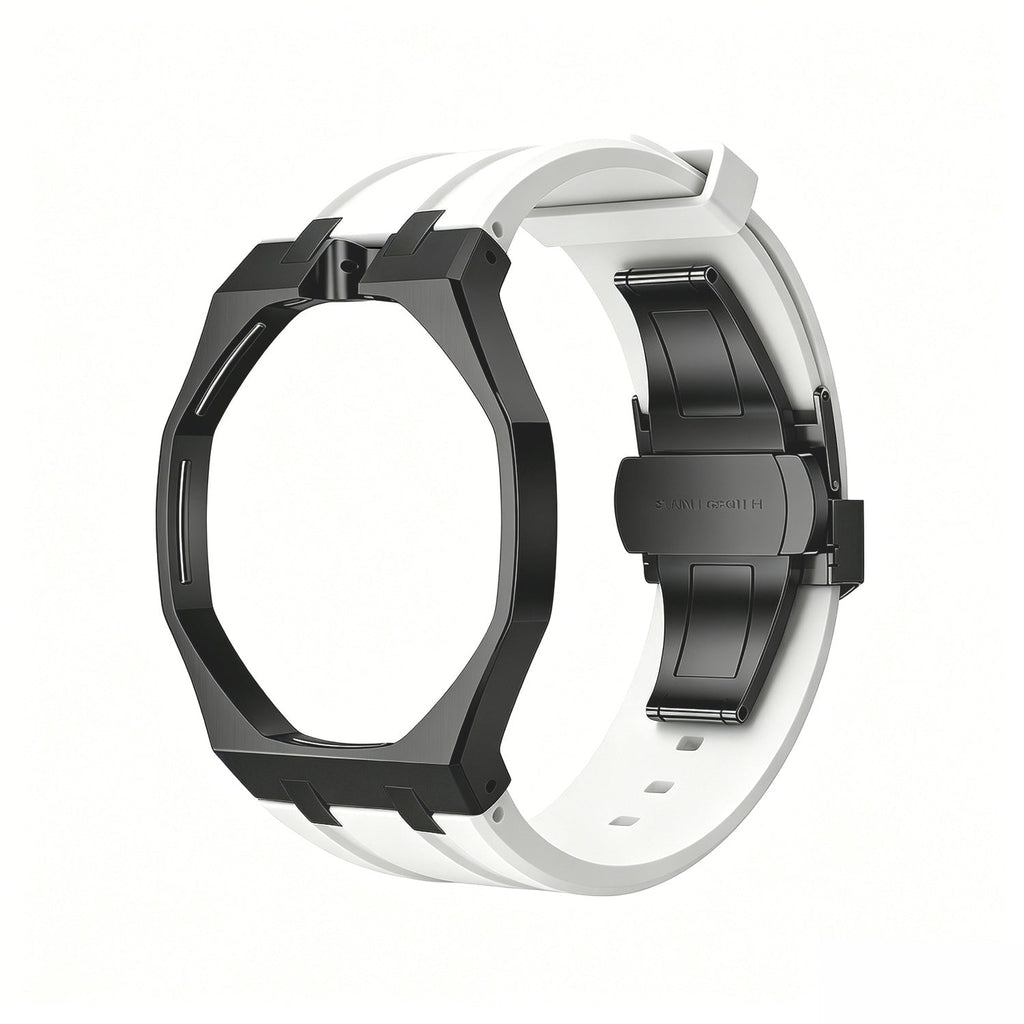 Oak Pop Black Steel Case & Silicone Strap