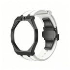 Oak Pop Black Steel Case & Silicone Strap
