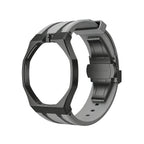 Oak Pop Black Steel Case & Silicone Strap
