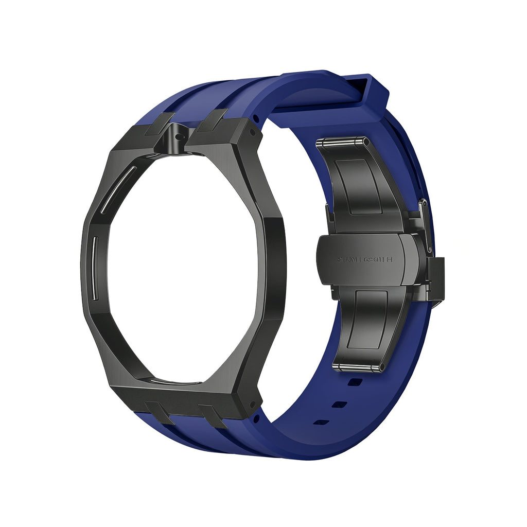 Oak Pop Black Steel Case & Silicone Strap