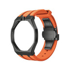 Oak Pop Black Steel Case & Silicone Strap