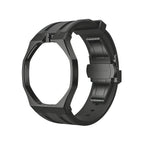 Oak Pop Black Steel Case & Silicone Strap