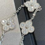 Lucky Clover 5-Motif Bracelet - Full-Diamond