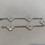 Lucky Clover 5-Motif Bracelet - Full-Diamond