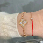 Lucky Clover 5-Motif Bracelet - Full-Diamond