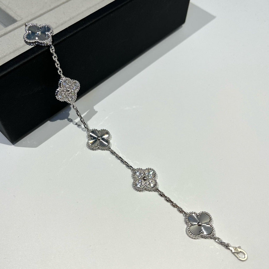 Lucky Clover 5-Motif Bracelet - Laser Collection