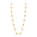 Klassische 20-Motiv Kleeblatt-Halskette Gold-Kollektion