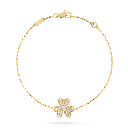 Leuchtendes Blüten-Armband mit Einzelmotiv