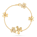 Luminous Blossom 5-Motif Charm Bracelet