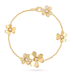 Luminous Blossom 5-Motif Charm Bracelet