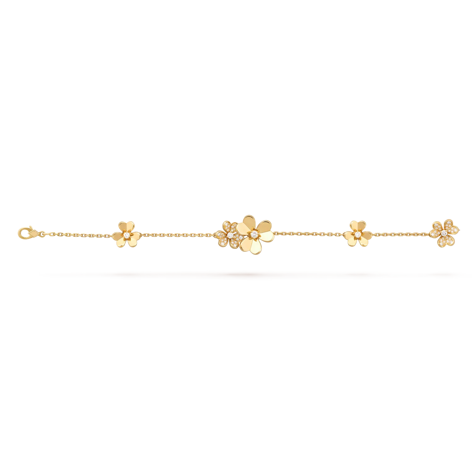 Luminous Blossom 5-Motiv Armband – Statement blumiger Eleganz