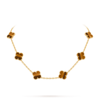 Klassisches Glücksklee-Halskette mit 10 Motiven aus der Goldkollektion