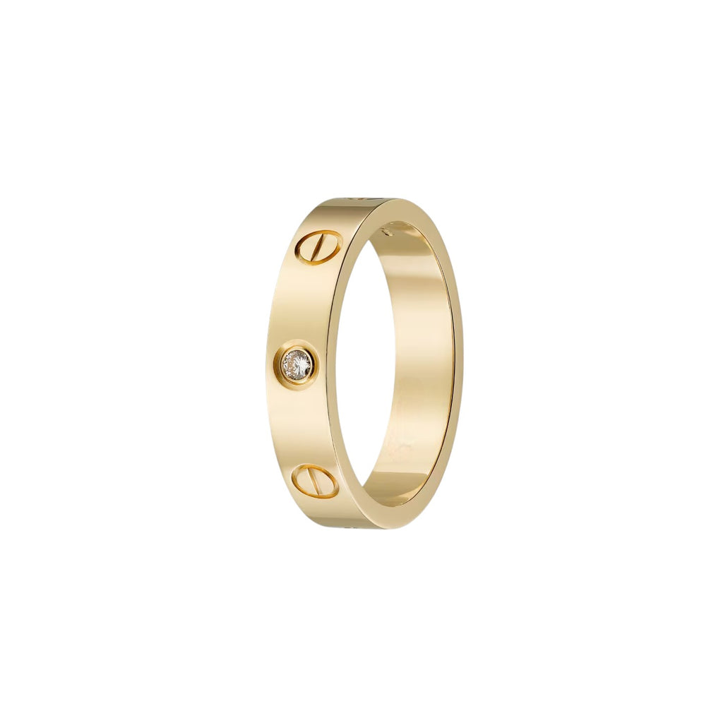 LOVE 4mm 1 Diamond Ring