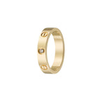 LOVE 4mm 1 Diamond Ring