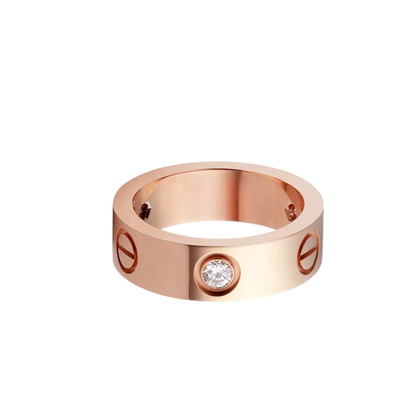 LOVE 5.5mm 3 Diamonds Ring