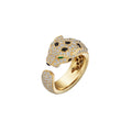 Panthère de Cartier Ring, mittelgroßes Modell, halbpavé