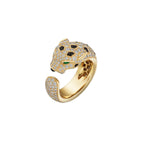 Panthère de Cartier Ring, mittelgroßes Modell, halbpavé