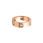 LOVE 5.5mm 6 Diamonds Ring