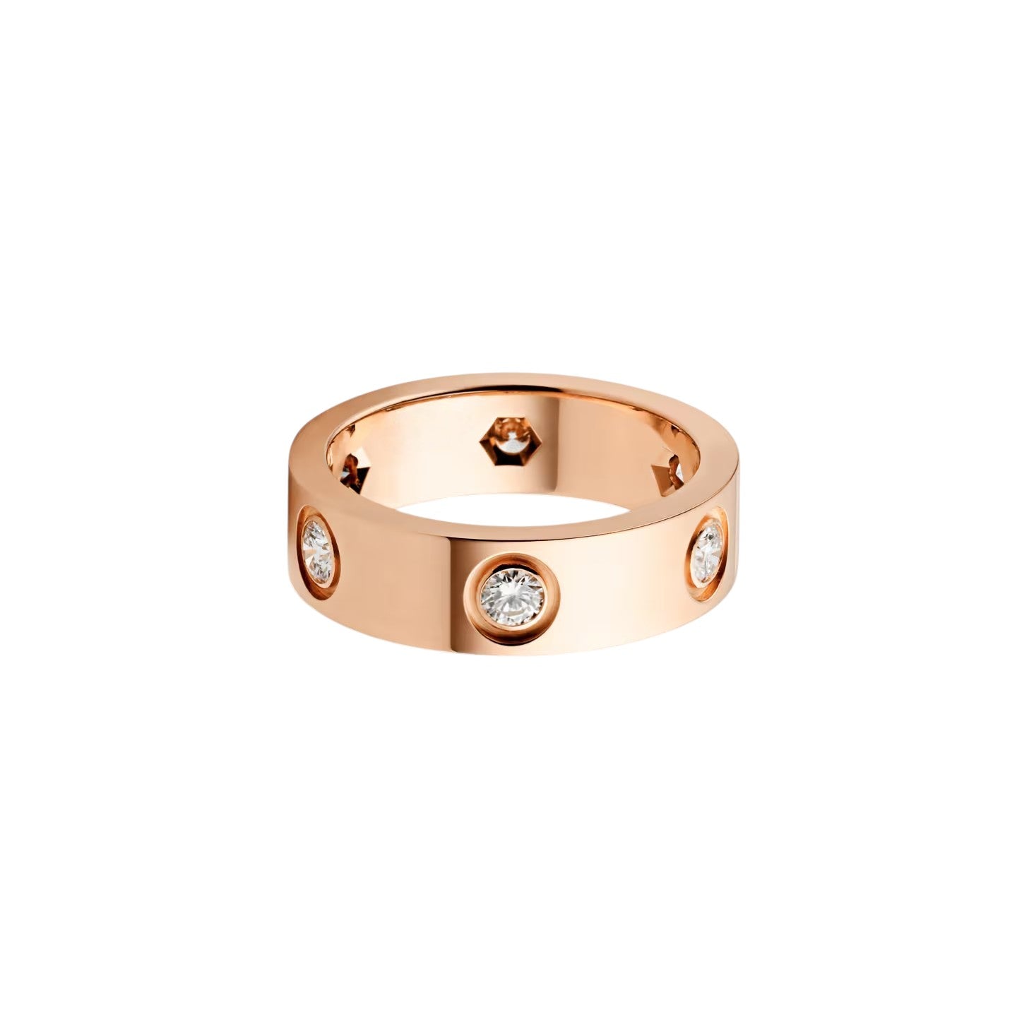 LOVE 5.5mm 6 Diamonds Ring