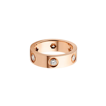 LOVE 5.5mm 6-Diamanten-Ring