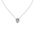 Leopard Head Full Pavé Diamond Pendant Necklace