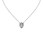 Leopard Head Full Pavé Diamond Pendant Necklace