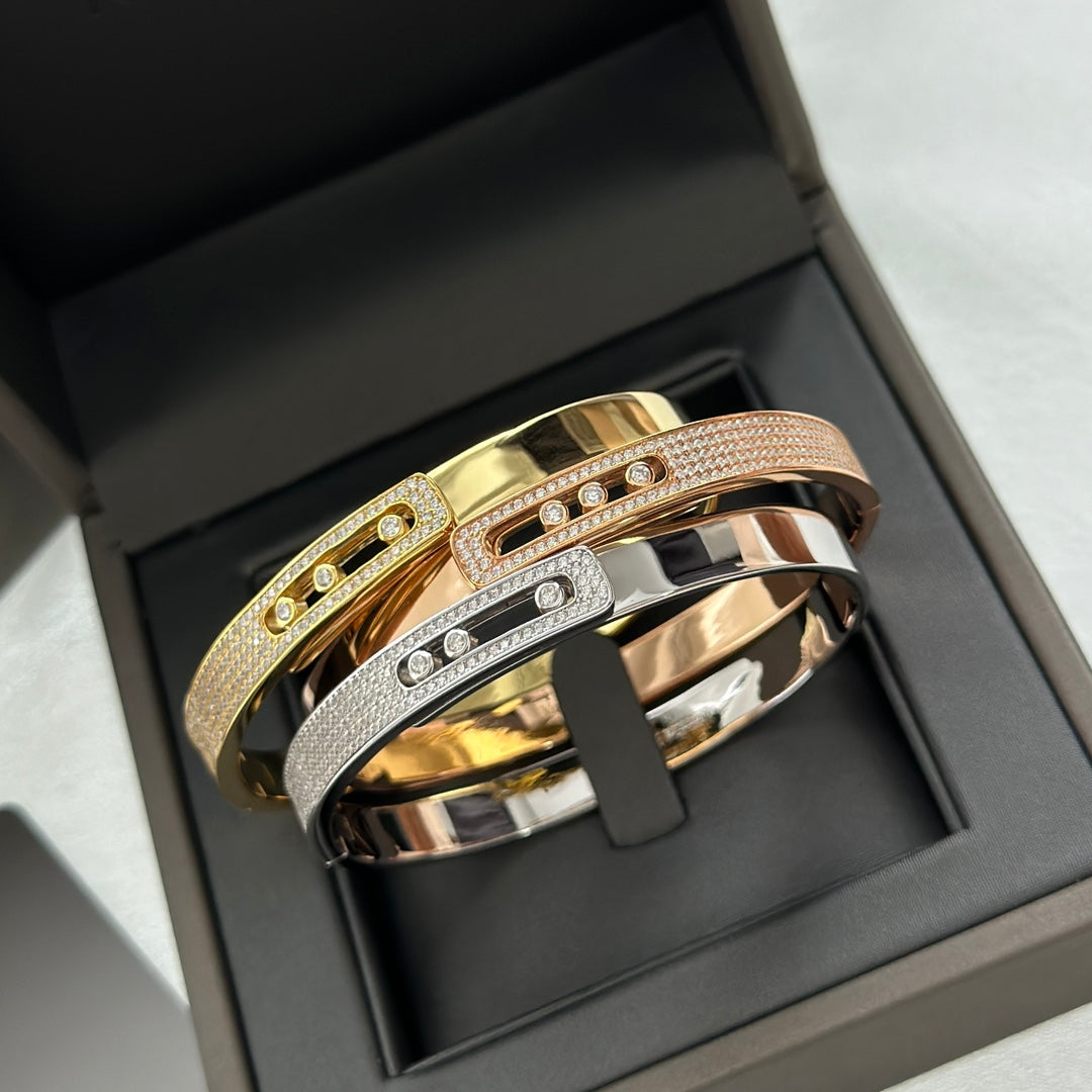 Move Noa Pavé Diamant-Armreif – Kinetische Brillanz & Dreifachbewegung